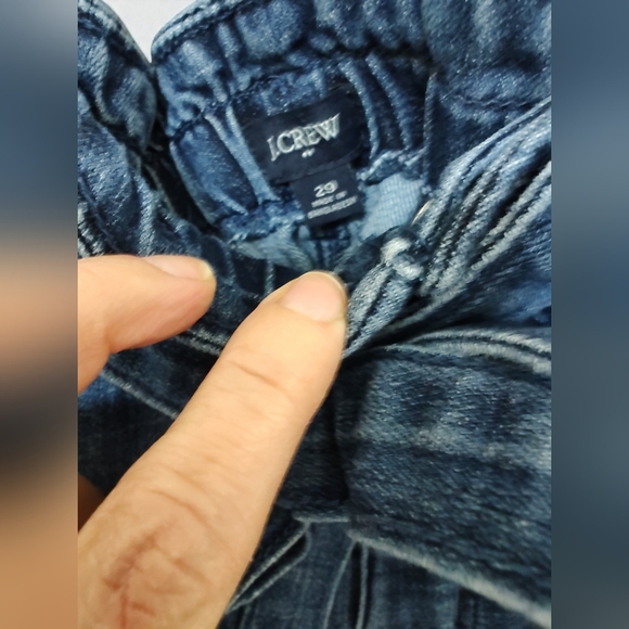 J. Crew Dark Paperbag Wide Leg Jeans 29 - Picture 3 of 3